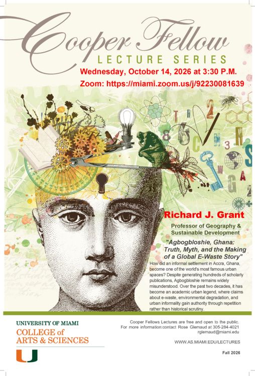 Cooper Fellow Lecture by Professor Richard Grant: "Agbogbloshie, Ghana: Truth, Myth, and the Making of a Global E-Waste Story"