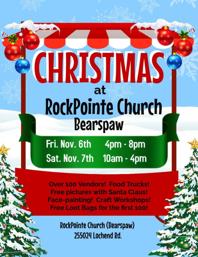 2nd Annual Christmas at RockPointe Church Market - Bearspaw