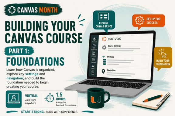 💻 Building Your Canvas Course: Part 1 — Foundations (Virtual)