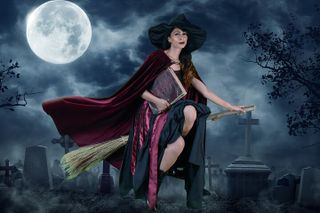 Immersive Costume Photography Salem MA Pequot House Magick Broom