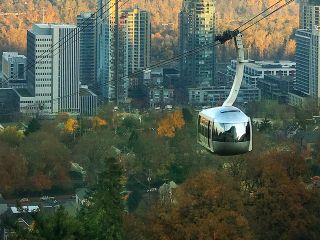 Sunrise, Doughnuts and Coffee on the Aerial Tram