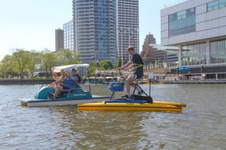 Paddling at Dock at Discovery World