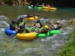 River Rapids Waterfalls Tubing and Beach Adventure