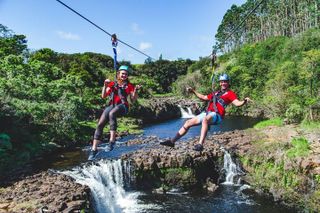 Big Island 9-Line Zipline Experience Plus Private Waterfall Swim