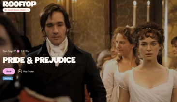 Rooftop Cinema Club Presents Pride & Prejudice