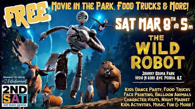 FREE Peoria Movie in the Park, St Patty's Party, Food Trucks & More!