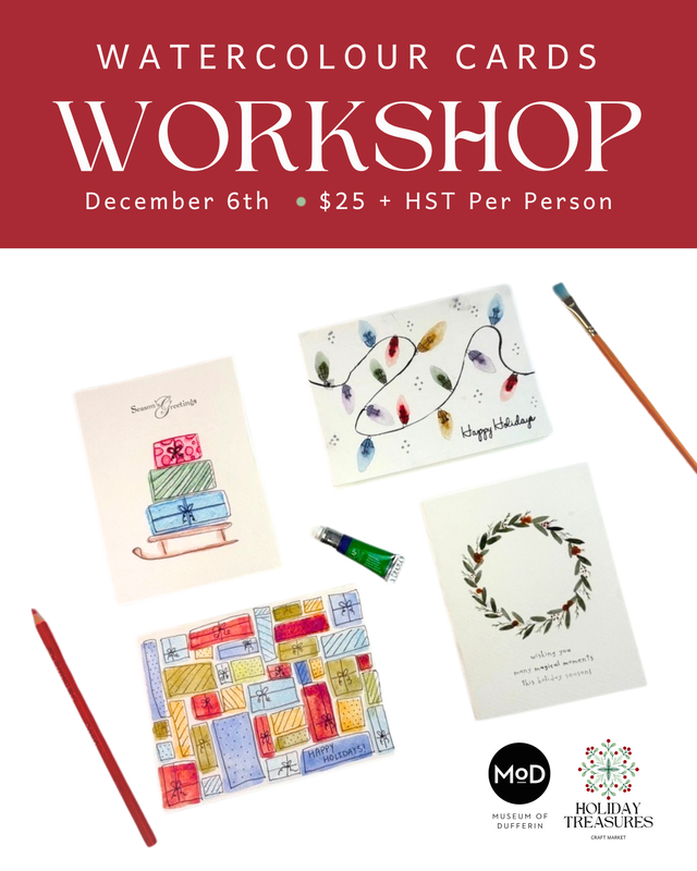 Holiday Treasures Workshop - Watercolour Cards