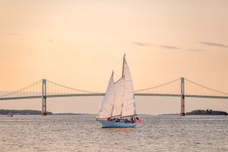 Newport Sunset Sail on Classic Sailboat