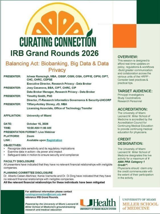 IRB Grand Rounds 2026