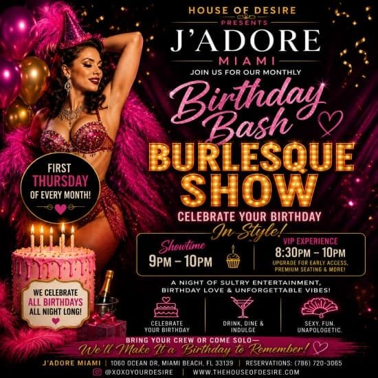 Birthday Bash Burlesque Show, Miami | My Guide Miami