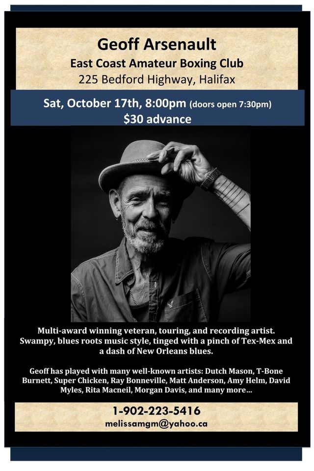 Saturday Night with Geoff Arsenault