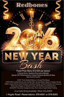 Redbones 2016 New Year Bash