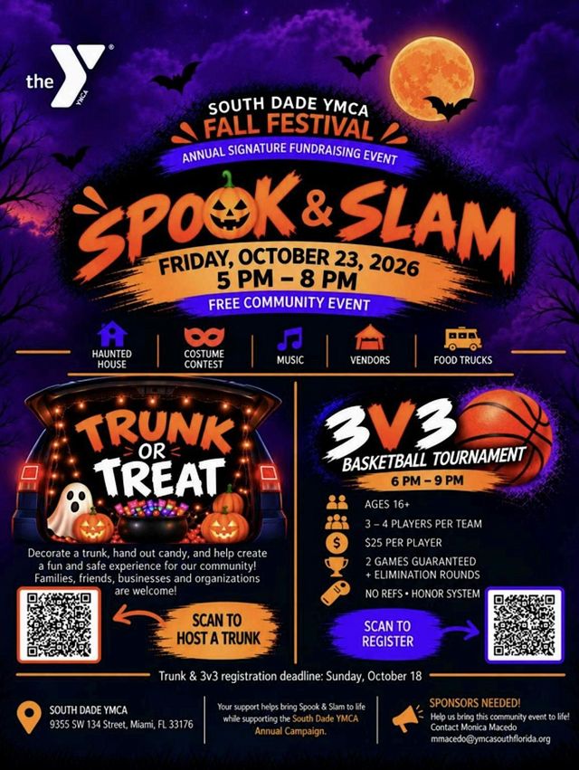 Trunk-or-Treat at South Dade YMCA | Spook & Slam Fall Festival