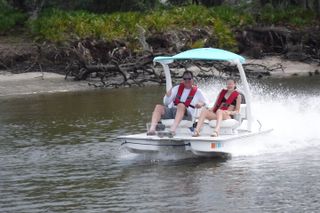 Drive your Own 2 Seat Fun Go Cat Boat on Marco Island