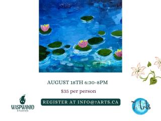 Acrylic Lily Pad Paint Night