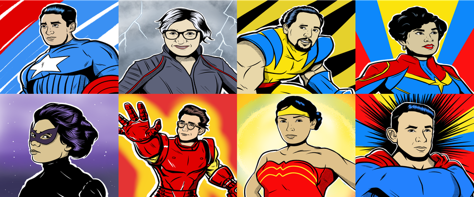 Hispanic Heroes Art Installation