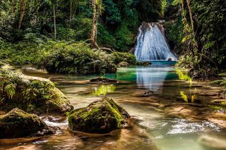 Blue Hole and Bamboo Rafting
