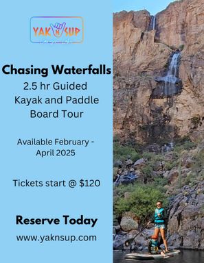 Chasing Waterfalls 2.5 Hour Guided Kayak and/or Paddle Board Tour