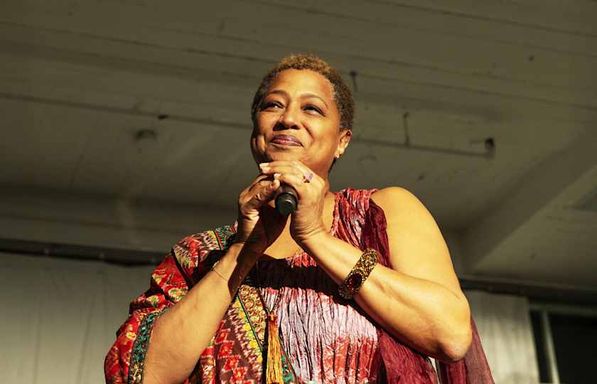 Ms. Lisa Fischer with Grand Baton