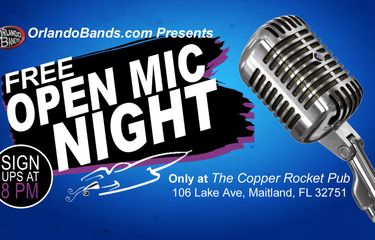 Open Mic Night at the Copper Rocket!