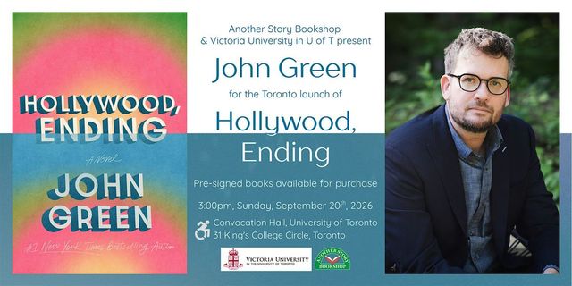 John Green Toronto Book Launch "Hollywood, Ending"