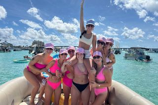 Crab Island Party. Lily Pad, Paddleboard, Speaker and Cooler