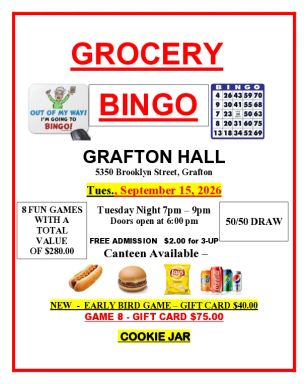 Grocery Bingo