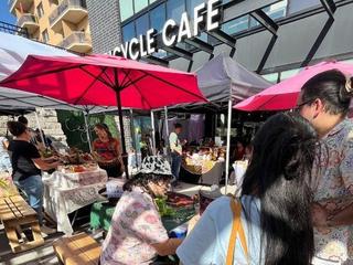 An Art Market at London Bicycle Café