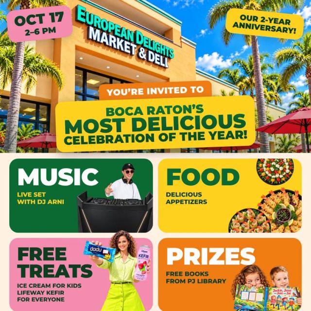 European Delights Boca Raton 2nd Anniversary Celebration in Boca Raton