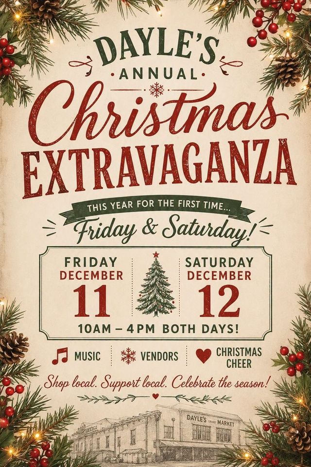 Dayles Grand Market Christmas Extravaganza 2026