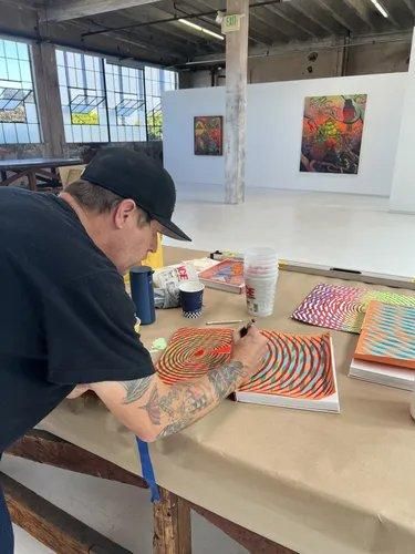 Live mural painting