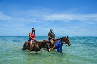 Bamboo Rafting and horseback