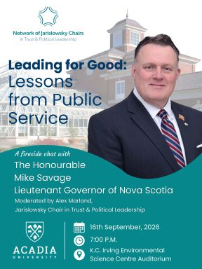 Fireside chat with Lieutenant Governor Mike Savage