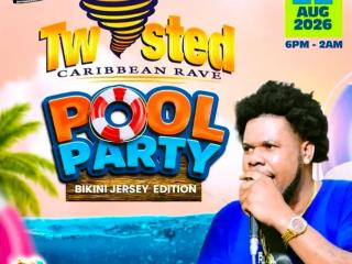 Twisted Caribbean Rave Pool Party Bikini Jersey Edition