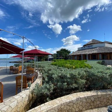 The Blue Mahoe Restaurant at the Ocean Cliff Hotel Negril