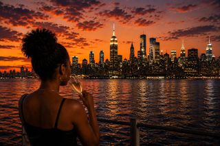Happy Hour Statue of Liberty Express Sunset Sightseeing Cruise