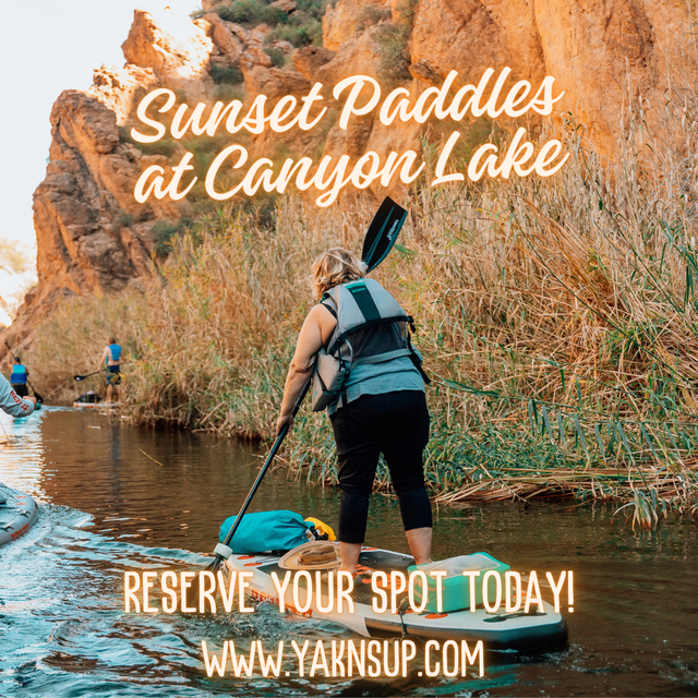 Sunset Paddles at Canyon Lake!