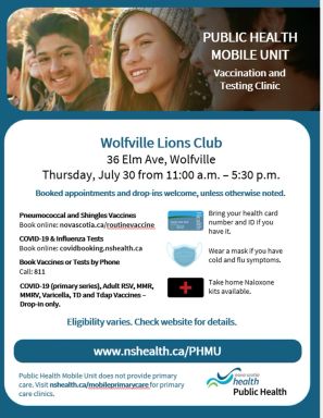 Public Health Mobile Unit Immunization Clinic