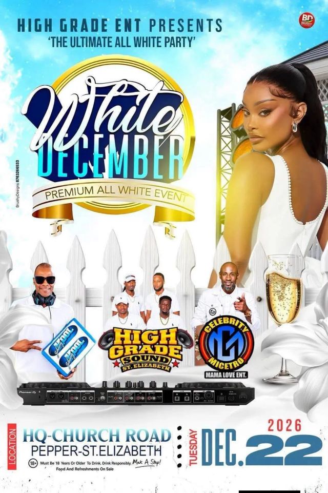 White December Birthday Celebration Blue & White