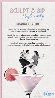 Sip & Sculpt: Singles Night at Hotel Continental with Thursday Dating