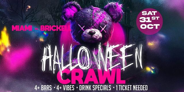 Brickell, Miami's Haunted Hop 2026: Halloween Bar Crawl (Saturday, Oct 31)