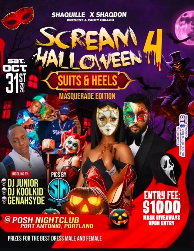Scream 4 Halloween Suits & Heels Masquerade Edition