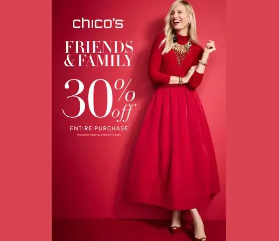 Chico's Friends & Family Event ✨