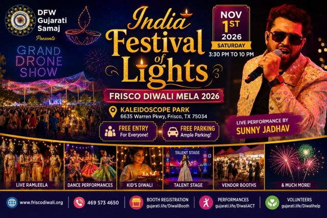 Frisco Diwali Mela 2026 - India Festival of Lights - Kaleidoscope Park