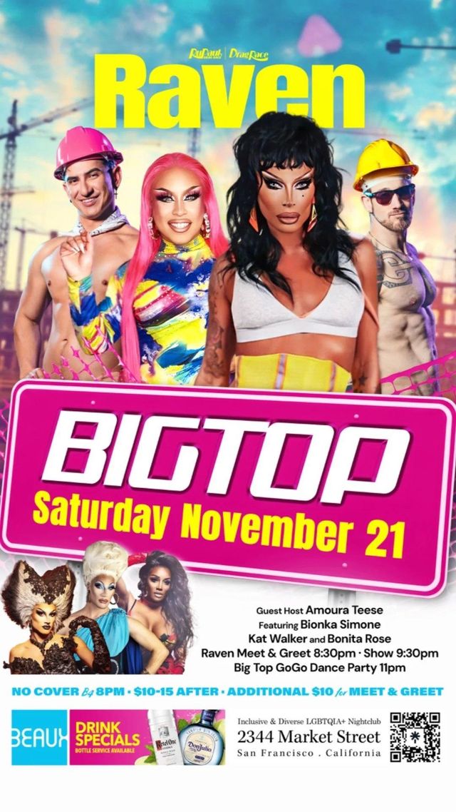 RAVEN @ Big Top Saturdays