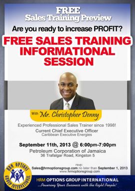 Free Sales Training Informational Session