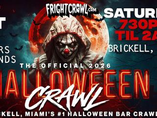 The Fright Crawl | Brickell's #1 Halloween Bar Crawl 2026 | Sat, Oct 31