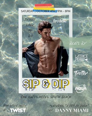Sip & Dip at The Gates Hotel South Beach with The Shoreline Social
