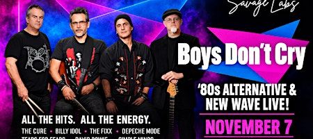 Boys Don’t Cry – ’80s Alternative & New Wave Live