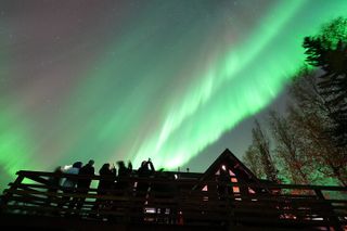 Aurora Viewing - Aurora Husky Lodge , Great view from top of the ridge